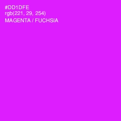 #DD1DFE - Magenta / Fuchsia Color Image